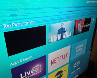 #29	Hisense Roku TV - (as is lines on TV) - 40' Flatscreen w/roku Remote	 $20.00 
