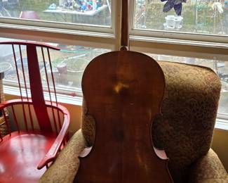 #59	German cello as-is needs stringed and some wear  50" tall	 $500.00 
