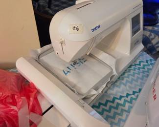 #6	Brother PE700II 5x7 Embroidery Machine Can Connect directly to computer - 136 Built in Designs - Barely Used - Stitches Great	 $300.00 
