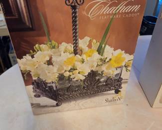 #36	Shannon Crystal Flatware Caddy - in Box	 $40.00 

