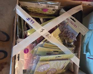 #99	box of sewing accessories	 $20.00 
