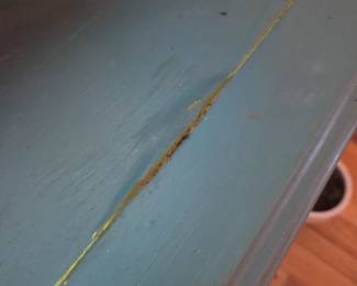 #30	Half Moon Shape TV Stand (has water  damage on top) w/2 drawer & 2 doors - 44x16x32	 $60.00 
