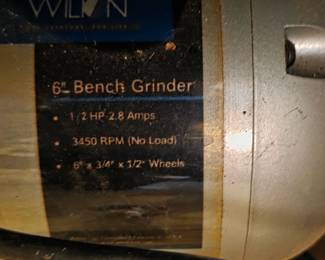 #79	Wilton double bench grinder 6"	 $60.00 
