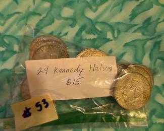 #52	8 Eisenhower Dollars	 $20.00 
