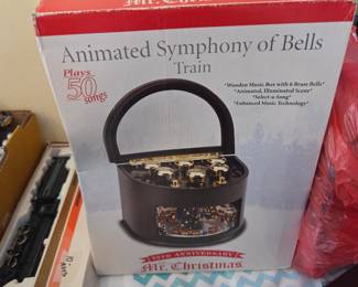 #114	Animated Symphony of bells train light-up plays 50 songs	 $60.00 
