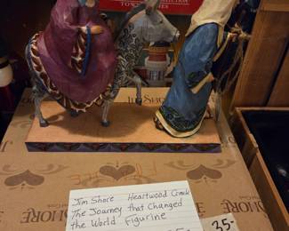 #25	Jim Shore Hartwood Creek "The Journey that changed the World Figurine"	 $35.00 
