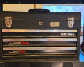 #75	Craftsman Rally tool box 3 drawers	 $35.00 

