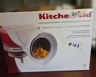 #123	KitchenAid stand mixer attachment rotor/slicer/shredder	 $20.00 
