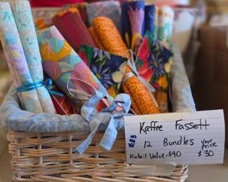 #85	Kaffee Fassett 12 bundles 	 $30.00 
