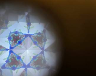 #120	Vintage brass small Kaleidoscope	 $20.00 
