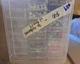 #84	30 containers with beads	 $40.00 

