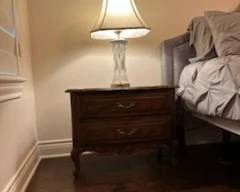 Night Stand and Lamp