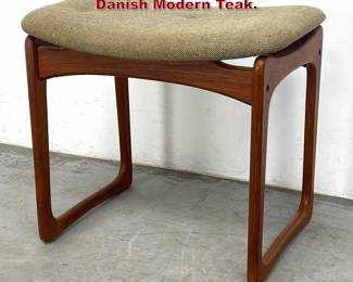 Lot 257 Vamdrup Stolefabrik Ottoman Stool. Danish Modern Teak. 