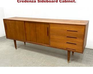 Lot 11 Danish Modern Moreddi Style Teak Credenza Sideboard Cabinet. 