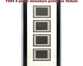 Lot 414 DONALD JUDD The Last Editions 1994 4 piece miniature prints on Vellum