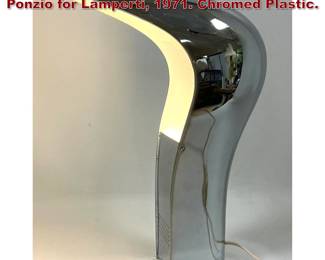Lot 95 Pelota table lamp by Casati and Ponzio for Lamperti, 1971. Chromed Plastic. 