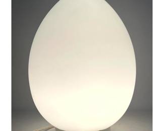 Lot 149 Lightolier White Glass Egg Lamp. 