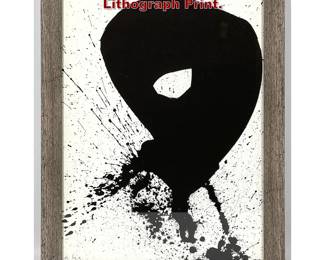 Lot 100 After Robert Motherwell Lithograph Print. 