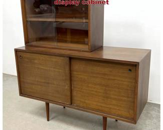 Lot 473 Mel Smillow walnut credenza and display cabinet