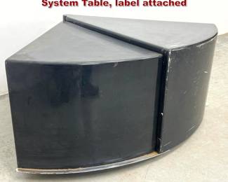 Lot 428 Cini Boeri for Knoll Gavina Gradual System Table, label attached