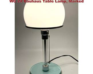 Lot 92 Vintage Wilhelm Wagenfeld Designed WG 24 Bauhaus Table Lamp, Marked