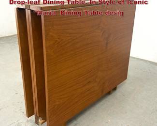 Lot 548 MidCentury Danish Teak Modern Dropleaf Dining Table. In Style of Iconic Maria Dining Table desig