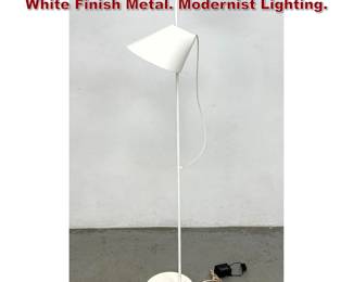 Lot 51 LOUIS POULSEN Yuh Floor Lamp. White Finish Metal. Modernist Lighting. 