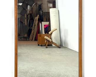 Lot 484 Connant Ball Maple Wall Mirror. 