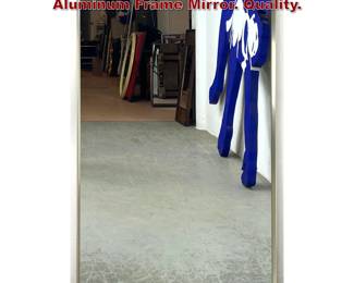 Lot 552 Mid Century Modern Minimalist Aluminum Frame Mirror. Quality. 