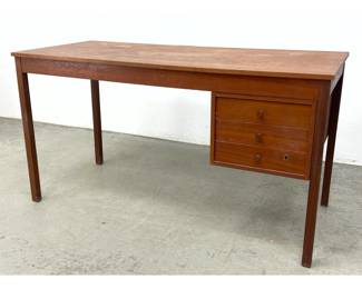 Lot 275 Danish Modern Writing Teak Desk. 