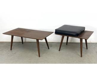 Lot 147 2pcs Paul McCobb Table Benches. 
