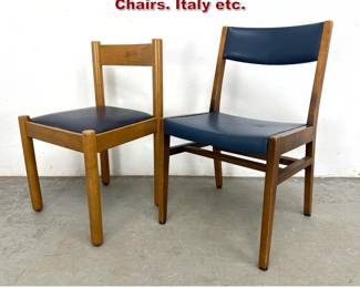 Lot 366 2pcs Mid Century Modern Side Chairs. Italy etc.