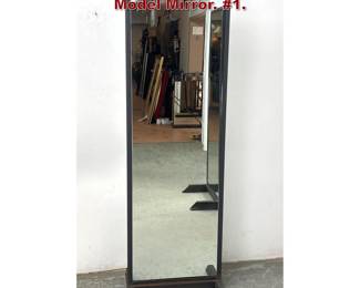Lot 327 Industrial I Beam Steel Tall Floor Model Mirror. 1. 