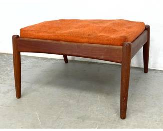 Lot 310 Danish Modern Teak Ottoman stool. 
