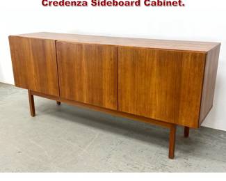 Lot 148 Danish Modern Teak 3 Door Credenza Sideboard Cabinet. 