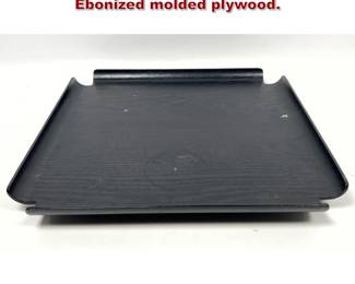 Lot 74 George Nelson tray table top. Ebonized molded plywood. 