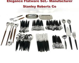 Lot 708 105pc Stanley Roberts Co Modern Elegance Flatware Set. Manufacturer Stanley Roberts Co