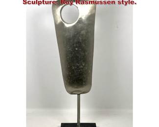 Lot 700 Contemporary Modernist steel Sculpture. Roy Rasmussen style. 