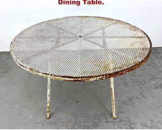 Lot 894 Russell Woodard Mesh Round Dining Table. 