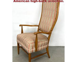 Lot 812 Maxwell Royal midcentury modern American highback armchair. 