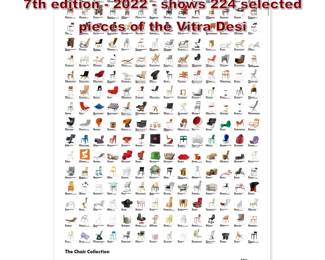 Lot 745 Vitra The Chair Collection Poster 7th edition  2022  shows 224 selected pieces of the Vitra Desi
