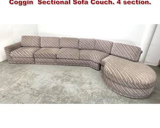 Lot 882 Vintage Milo Baughman Thayer Coggin Sectional Sofa Couch. 4 section. 