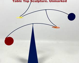Lot 675 Modernist Metal Stabile Mobile Table Top Sculpture. Unmarked