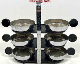 Lot 681 Art Deco Norman Bel Geddes style Serving Set. 