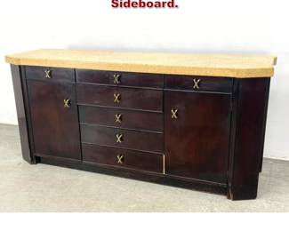 Lot 861 Paul Frankl Cork Top Credenza Sideboard. 