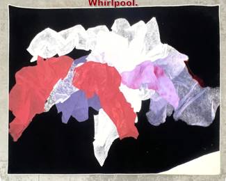Lot 849 4 7 X 6 8 Smadar Liune Fabric Art Whirlpool. 