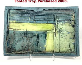 Lot 1254 Artist Marked Studio Pottery Footed Tray. Purchased 2005.
