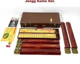 Lot 1560 Vintage Metro Games Bakelite Mah Jongg Game Set.