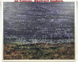 Lot 1143 William b Heffner Acrylic Painting on Canvas. Abstract modern.