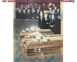 Lot 1484 ROBERT HEINDEL Original Painting on unstretched canvas. Unsigned. Possibly for For the book Morris W